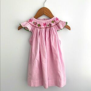 Betti Terrell seersucker smocked dress